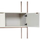 Ambrose 47.25 X 22.5 inch Champagne Gold / Cream Modular Wall Desk
